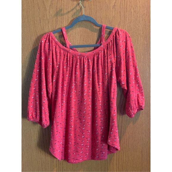 Lucky brand off of shoulder shirt - Picture 2 of 5